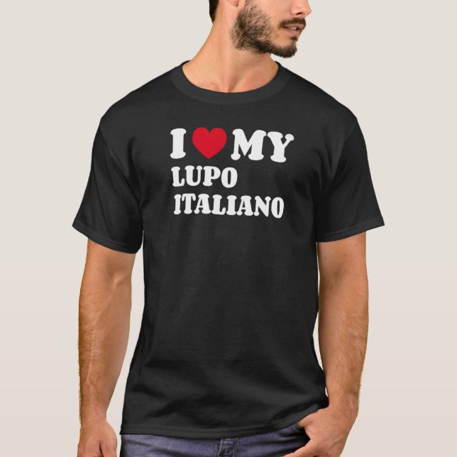 Camiseta Me encanta mi Lupo Italiano (Anverso)