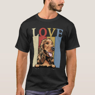 Camiseta Me Encanta Mi Madre Perro Retro Cocker Spaniel
