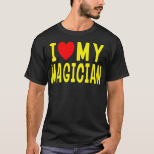 Camiseta Me encanta mi Magician Magic Lover Gift Red Heart