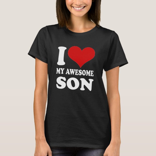 Camiseta Me encanta mi maravilloso regalo de mamá de papá,  (Anverso)