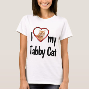 Camiseta Me encanta mi marco fotográfico de gato de Tabby C