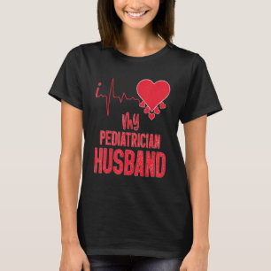 Camiseta Me Encanta Mi Marido Pediatra Por Wi-Fi Pediátrico