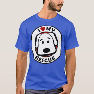 Camiseta Me encanta mi Mascota de servicio de rescate de la