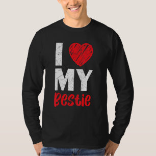 Camiseta Me Encanta Mi Mejor Amigo Por Siempre Amistad Bf