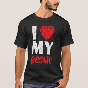 Camiseta Me Encanta Mi Mejor Amigo Por Siempre Amistad Bf