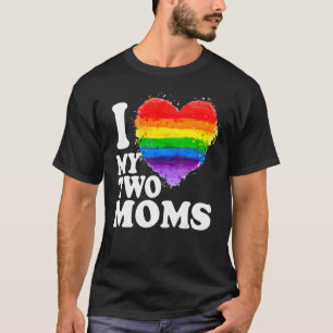 Camiseta Me encanta mi mes de orgullo LGBT lésbico de dos m