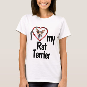 Camiseta Me encanta mi miedo de rata - foto de perro del co