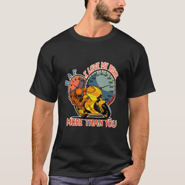 Camiseta Me encanta mi moto más que tu moto BAE Speed (Anverso)