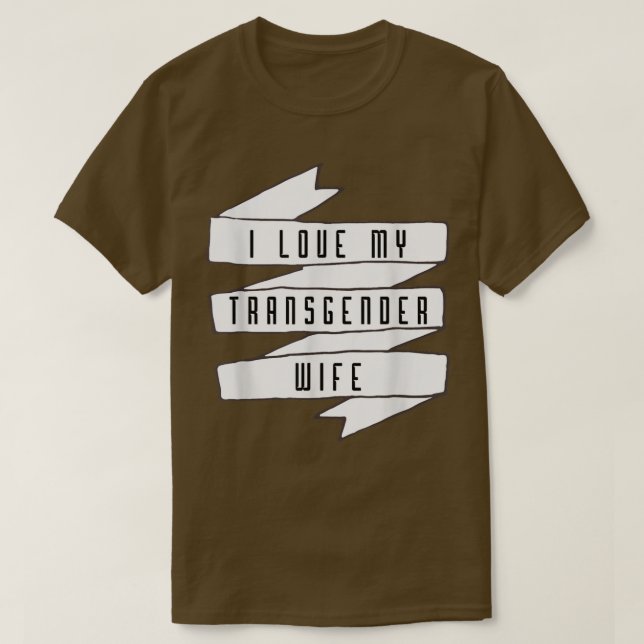 Camiseta Me encanta mi mujer transgénero Trans Orgullo Conc (Diseño del anverso)