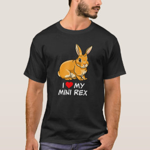 Camiseta Me encanta mi Naranja Mini Rex Rabbit