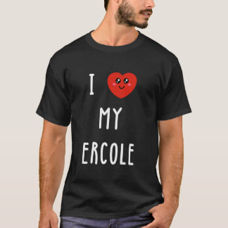Camiseta Me encanta mi nombre Ercole divertido