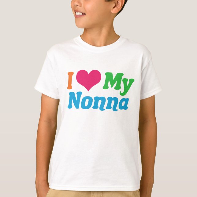 Camiseta Me encanta mi Nonna (Anverso)
