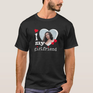 Camiseta Me encanta mi novia Boyfriend Gift T-Shirt