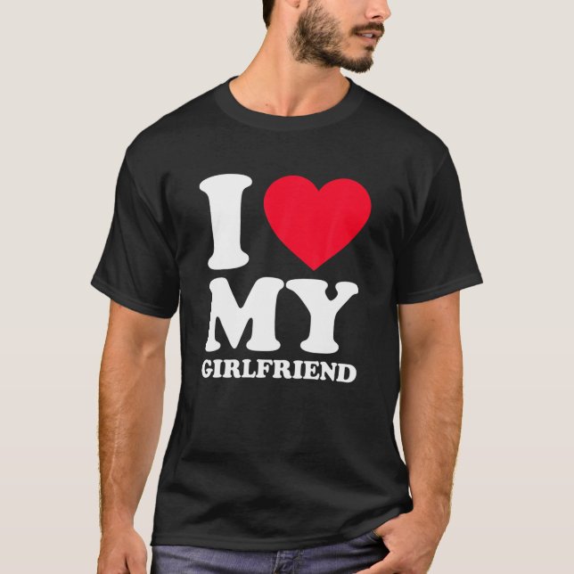 Camiseta Me Encanta Mi Novia, Corazón Mi Novia GF (Anverso)