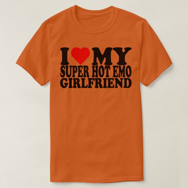 Camiseta Me encanta mi novia de Emo Super Hot (Diseño del anverso)