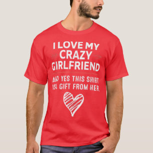Camiseta Me Encanta Mi Novia Loca Novia Noyfriend Valentine