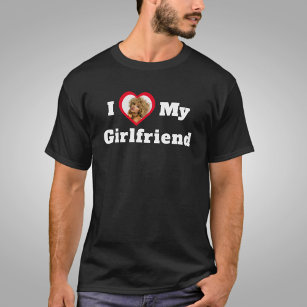 Camiseta Me encanta mi novia Personalizado personalizada.