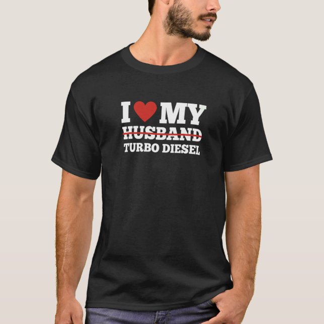 Camiseta Me encanta mi novia Turbo Diesel Chica Mechan (Anverso)