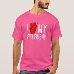 Camiseta Me Encanta Mi Novia, Una Imagen Con Forma De Coraz