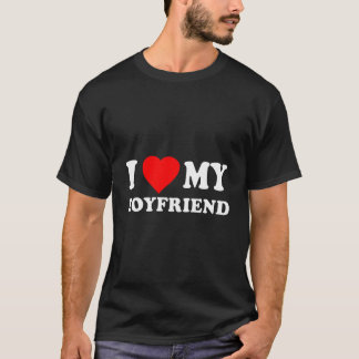 Camiseta Me encanta mi novio, me encanta la aplicación dive