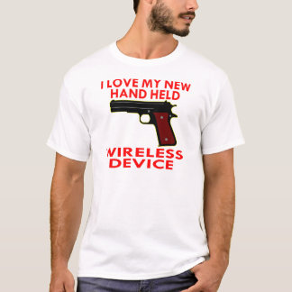 Camiseta Me encanta mi nuevo dispositivo móvil de mano