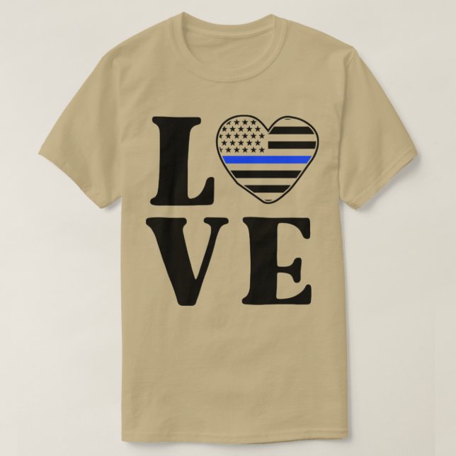 Camiseta Me Encanta Mi Oficial De Policía Orgullosa Familia (Diseño del anverso)