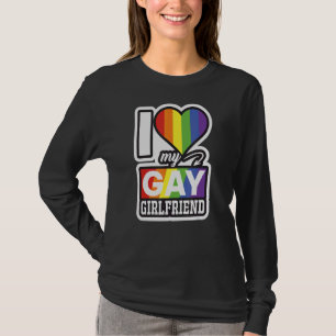 Camiseta Me Encanta Mi Orgullo Divertido Gay Girlfriend
