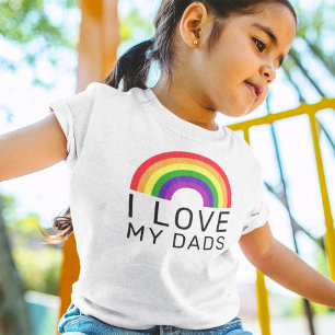 Camiseta Me encanta mi orgullo gay arcoiris de mis hijas