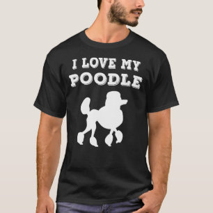 Camiseta Me encanta mi papá de caniche de perro