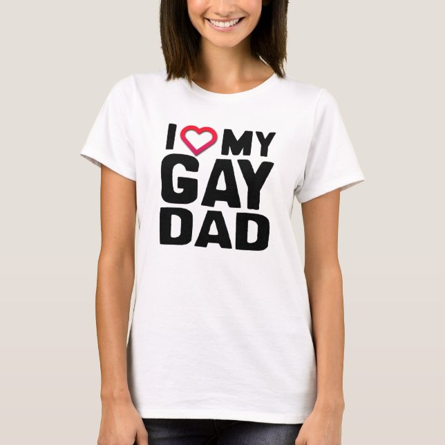 CAMISETA ME ENCANTA MI PAPÁ GAY (Anverso)