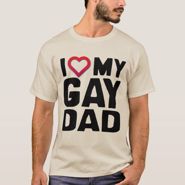 CAMISETA ME ENCANTA MI PAPÁ GAY - (Anverso)