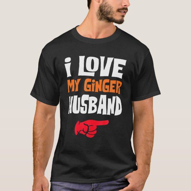 Camiseta Me encanta mi pareja de maridos de jengibre Valent (Anverso)