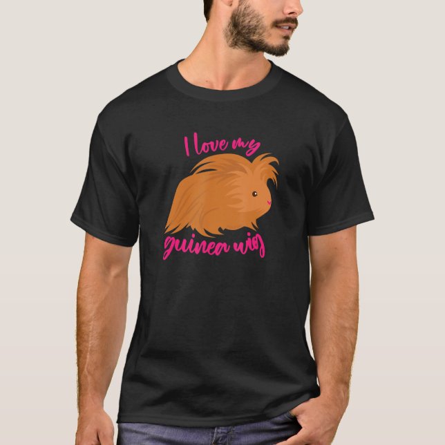 Camiseta Me encanta mi peluca guineana larga haitiana de ce (Anverso)
