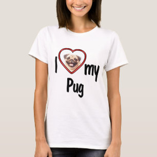 Camiseta Me encanta mi peluca - Marco de fotos de corazón r