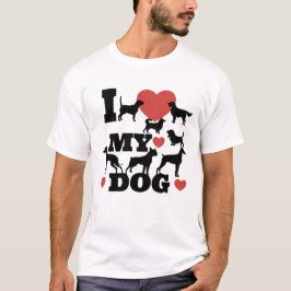 Camiseta Me encanta mi perro