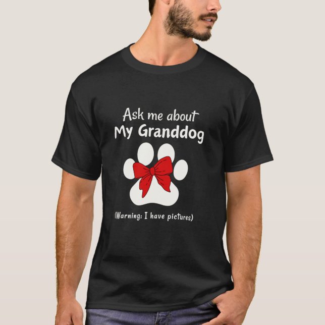 Camiseta Me encanta mi perro abuelo Abuela Coquette bo (Anverso)