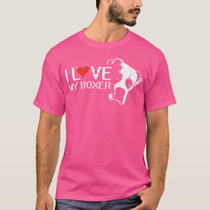 Camiseta Me Encanta Mi Perro Boxer Por El Perro Boxer