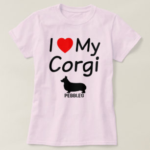 Camiseta Me Encanta Mi Perro Corgi