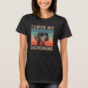 Camiseta Me Encanta Mi Perro Dachshund Perro Guay Perro Vin