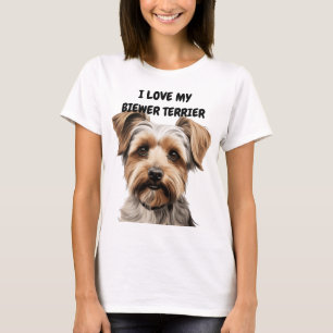 CAMISETA ME ENCANTA MI PERRO DE BIEWER TERRIER