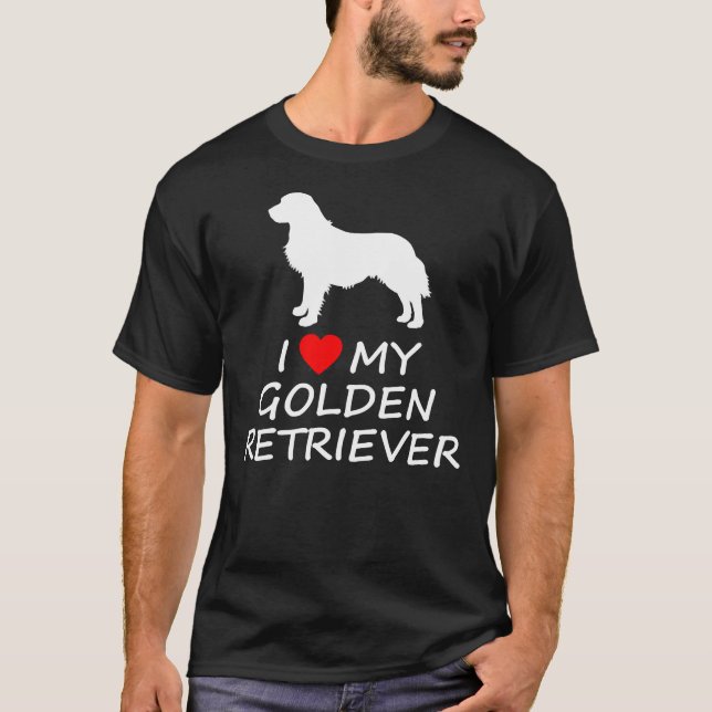 Camiseta Me Encanta Mi Perro Golden Retriever 531 (Anverso)