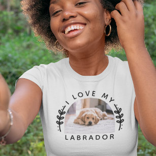 Camiseta Me encanta mi perro Labrador Foto