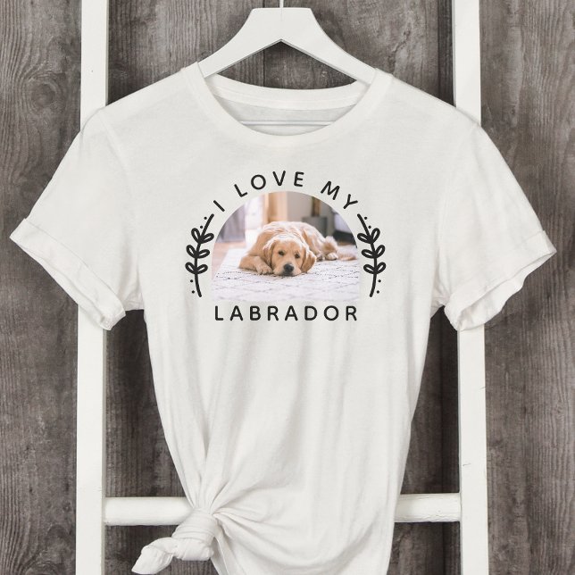 Camiseta Me encanta mi perro Labrador Foto (Subido por el creador)