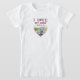 Camiseta Me encanta mi perro Mascota de foto de corazón ros (Laydown)