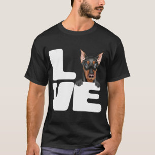 Camiseta Me encanta mi perro Pinscher alemán