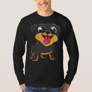 Camiseta Me Encanta Mi Perro Rottweiler Dog Portrastra Ilus