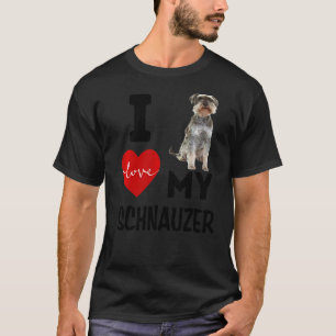 Camiseta Me Encanta Mi Perro Schnauzer Mascota Animal Appar