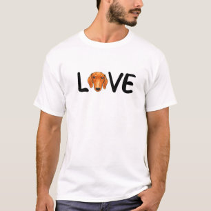 Camiseta Me Encanta Mi Perro Weenie Dachshund Heart Dachshu