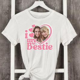 Camiseta Me encanta mi Personalizado de fotos de Bestie