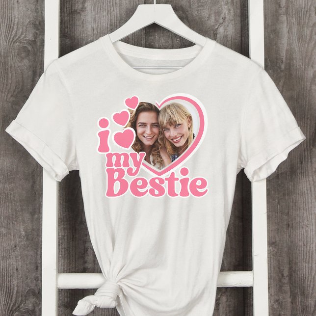 Camiseta Me encanta mi Personalizado de fotos de Bestie (Subido por el creador)